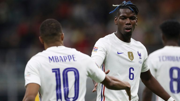 Mbappe scored 20 goals and provided 17 assists in 41 matches playing with Pogba for France