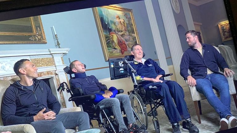 Kevin Sinfield, Rob Burrow, Doddie Weir and Ed Slater