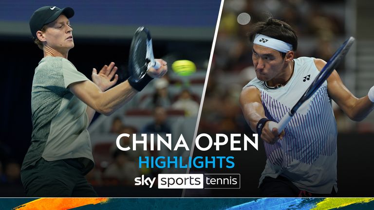 Highlights of the China Open semi-final between Jannik Sinner and 
Yunchaokete Bu.