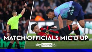 Read more about the article Revealed: The VAR audio that intervened in Saliba's red card at Bournemouth